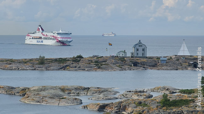 Baltijos keltai atplaukia į Mariehamno uostą Alanduose