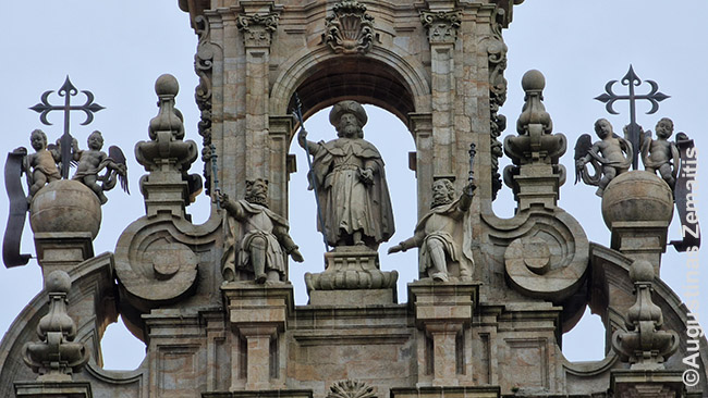 Santiago katedros fragmentas
