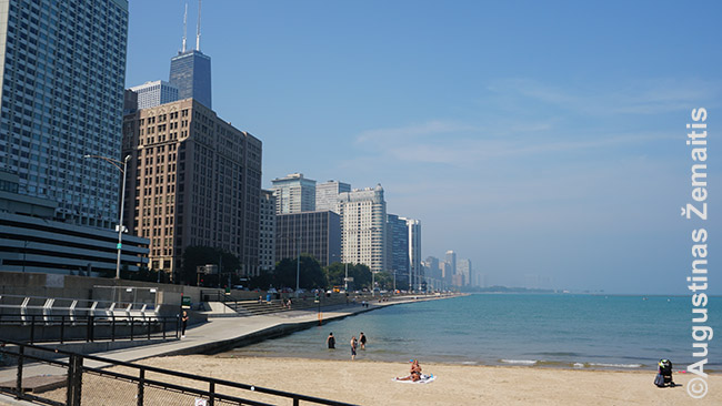 Paplūdimys Čikagos centre