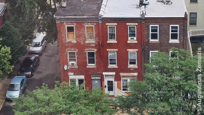 Prastus rajonus Filadelfijoje (ir JAV) pažinsi pagal tai, koks procentas namų apleista arba išgriauta