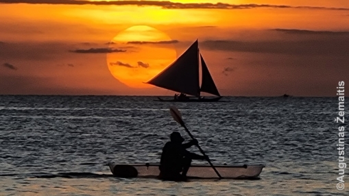 Nuostabūs saulėlydžiai - dažno Filipinų kurorto pažiba