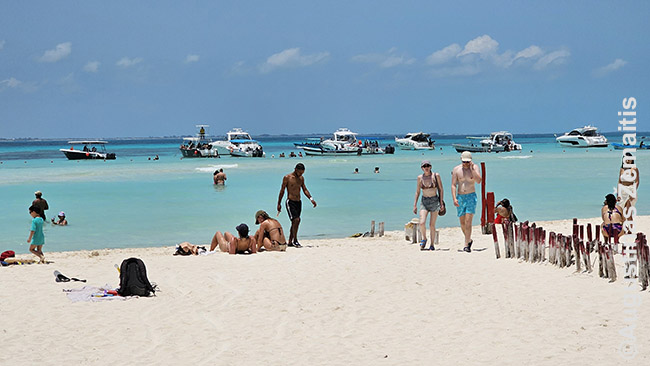 Isla Mujeres salos paplūdimyje