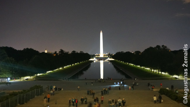 National Mall su Vašingtono monumentu centre