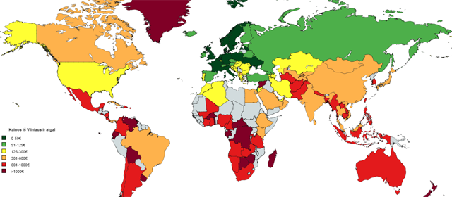 Kur kiek kainuoja nuskristi? Pigiausi skrydžiai į visur