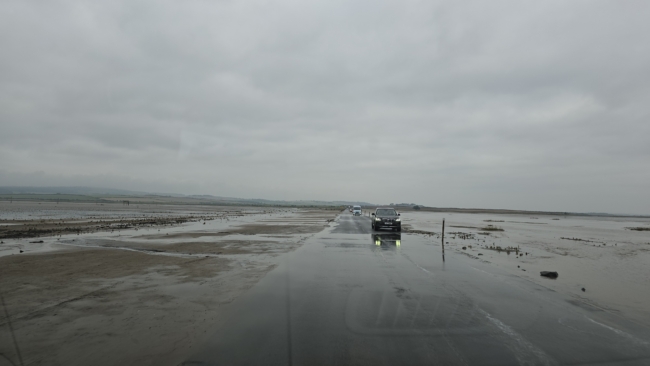 Važiuojame iš Lindisfarno ką tik nusekus vandeniui