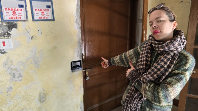 Durys į retiring room