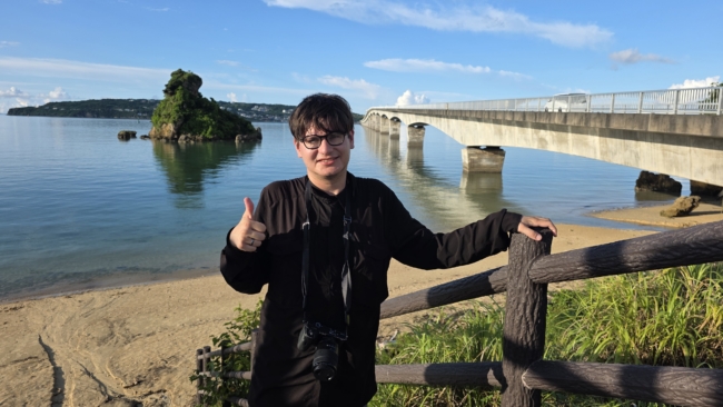 Prie tilto į Kouri salą (dėl tokios nuotraukos susdarė eilutė)