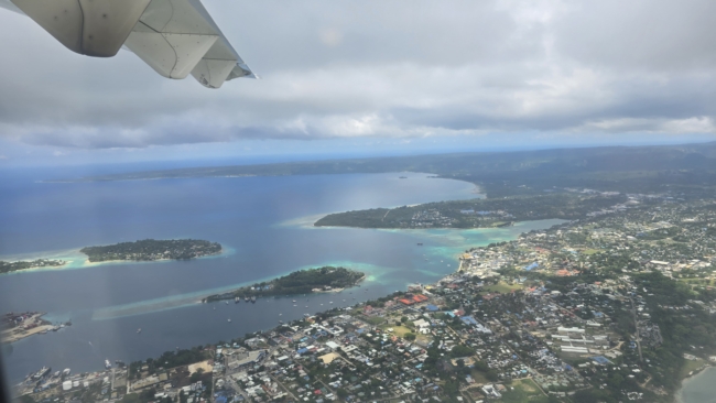 Port Vila iš lėktuvo