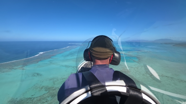 Lagūna iš malūnsparnio (autožyro)