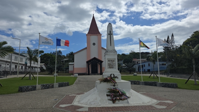 Bourail miestelio centrinė aikštė