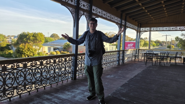 Asutralijos smuklės balkone