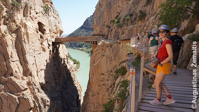 Caminito del Rey takas Andalūzijoje (Sierra Nevada kalnai)