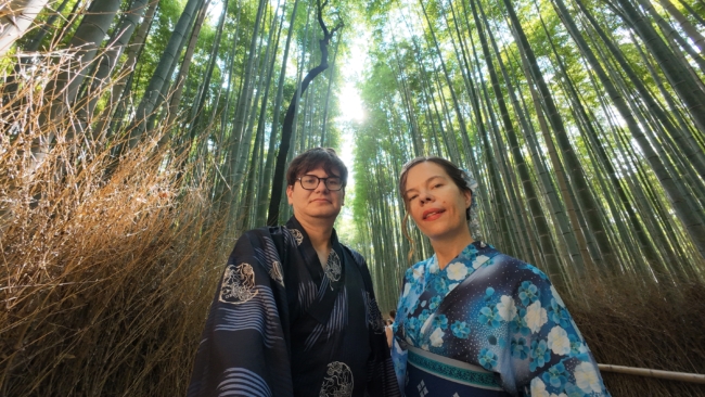 Arašijamos miške su japoniškais drabužiais