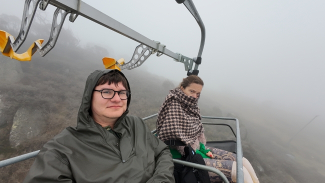 Lynų keltuve į Kosciuškos kalną