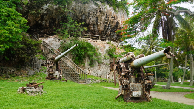 Prie paskutinės japonų vadavietės Saipano šiaurėje