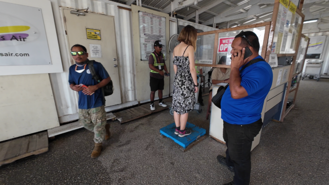 Oro uoste prieš skrydį teko svertis